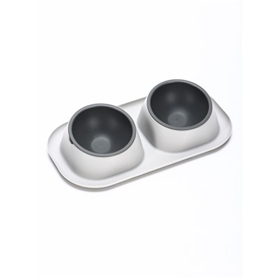 Миска для животных «Дубль Мини», 200 мл, покрытие Soft-touch, смока