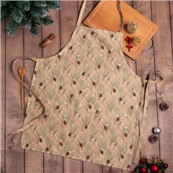 Фартук новогодний «Этель» «Spruce branches» 60×70 см, 100% хлопок, саржа 190 г/м²