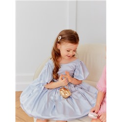 Платье нарядное для девочки MINAKU: PartyDress, с воланами, рост 92-98 см, голубое