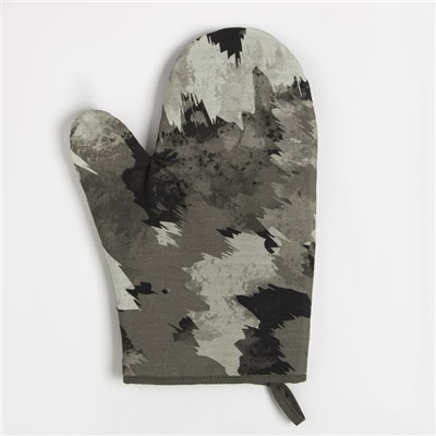 Набор Кухонный «Real hero», варежка-прихватка 20×28 см, прихватка 19×19 см, 100% хлопок