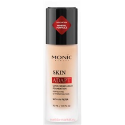 Monic Beauty Тональная Основа Skin Adapt тон 05 Almond  Nude лесной орех нюд 30мл