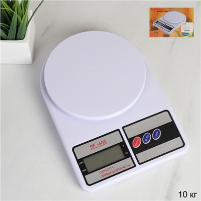 Весы кухонные электронные 10 кг / DS-11 /уп 40/ без батареек