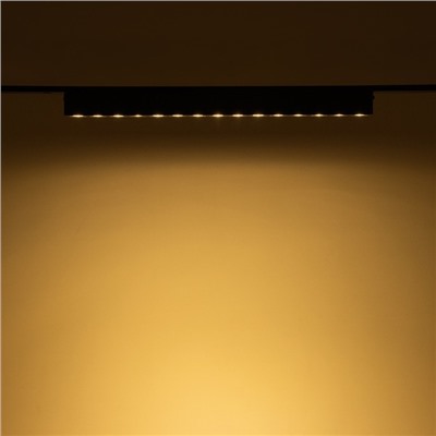 Светильник трековый ULTRA «Линза», светодиодный, 18 Вт, 48 В, 3000K-5700К, CRI90, 33.8×2.6×2.4 см, чёрный