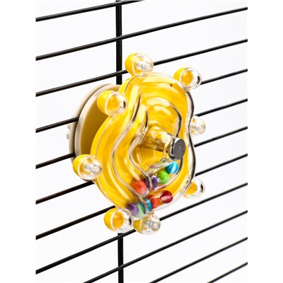 Игрушка для птиц «Карусель», 8 см, цвет МИКС