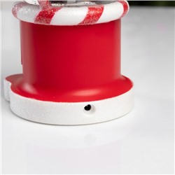 Фигура светодиодная «Новогодняя карамель», 19.8×11.1×11.8 см, музыка, батарейки ААх3 (не в комплекте), USB, свечение тёплое белое