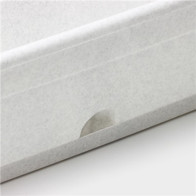 Ящик балконный для цветов, 16 л, 80×20×17.5 см, пластиковый, цвет мраморный