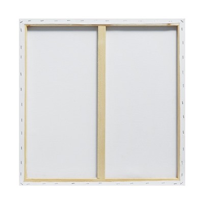 Холст на подрамнике, хлопок 100%, 1.6×60×60 см, акриловый грунт, среднезернистый, 380 г/м²