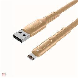 Кабель для зарядки Экстрим iP, 1м, 2.4A, Быстрая зарядка, ткань