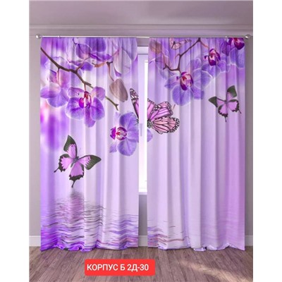 Портьеры с принтом 3*2,8 м / без тюля