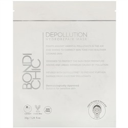 Bondi Chic, Depollution, увлажняющая и восстанавливающая тканевая маска, 1 шт., 35 г (1,24 жидк. унции)