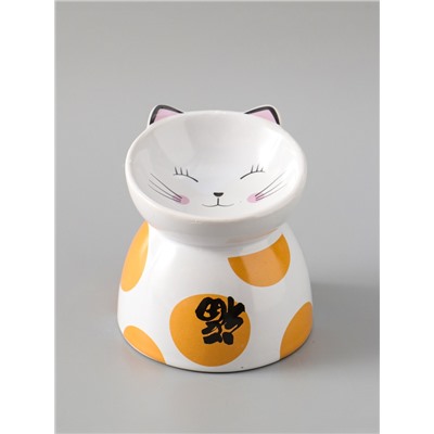 УЦЕНКА Аромалампа для эфирных масел керамика «Котик пятнистый», 10.5×10.5×10.5 см