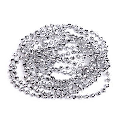 Бусы новогодние серебро (2,7м)