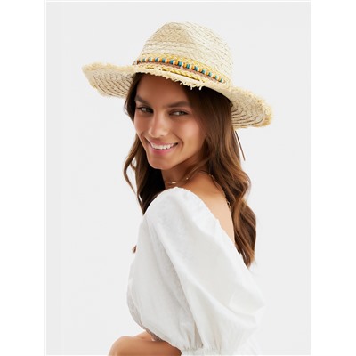 Шляпа женская летняя MINAKU, бежевая, размер 56-58