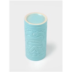 Стакан для коктейлей «Тики остров», 400 мл, d=7 см, h=14.5 см, керамика, голубой