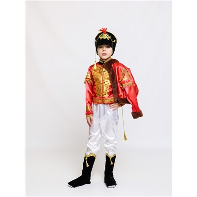 Карнавальный костюм детский «Гусар Парадный»: жакет, брюки, кивер