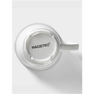 Кружка Magistro «Морской бриз», 300 мл, фарфор, белая