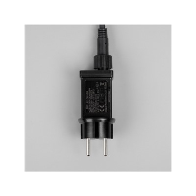 Гирлянда «Клип-лайт» 3 нити по 20 м, IP44, УМС, тёмная нить, 399 LED, свечение белое, мерцание всех светодиодов, 24 В