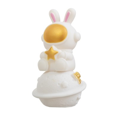 Фигурка светящаяся RISALUX «Заяц со звездой на Сатурне», LED-ночник, 2 Вт, LR44 5×8×13 см