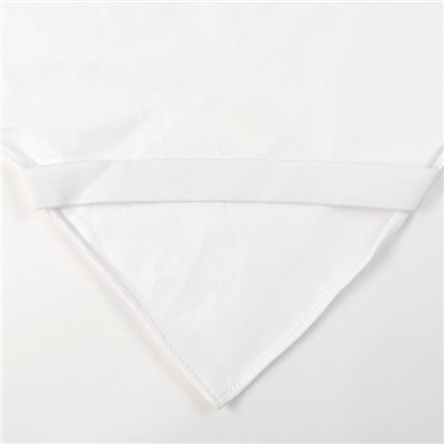 Наматрасник (мулетон), 60×140 см, махра, белый