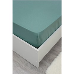 Простыня на резинке аквамарин 180х200  бязь 120гр/м Текстильная коллекция