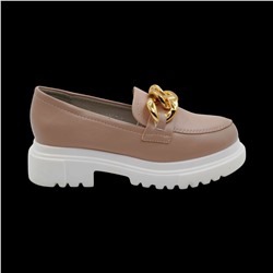 Лоферы AV896-3-2 бежевые