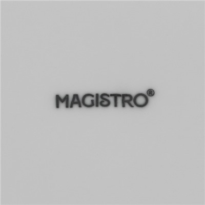 Тарелки Magistro Mien, d=26.3 см, набор 6 шт., фарфор, белые