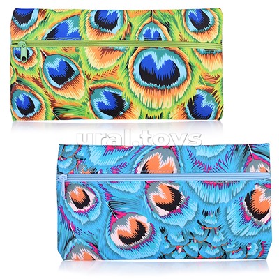 Пенал-косметичка 22x12cм, материал полиэстер