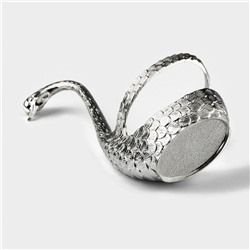 Набор ложек Magistro «серебристый лебедь», 7.5×5×14 см, 7 предметов, на подставке, металл, серебристый