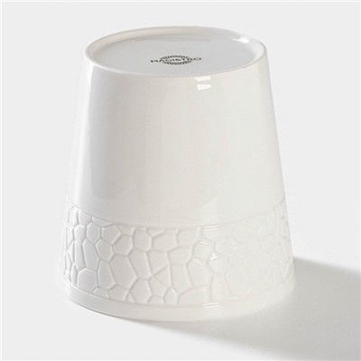 Банка для сыпучих Magistro Rodos, 600 мл, 12.5×15.4 см, фарфор, белая