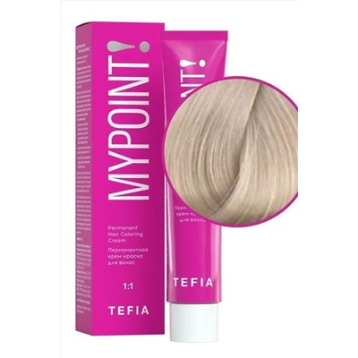TEFIA Mypoint 10.81 Перманентная крем-краска для волос / Экстра светлый блондин коричнево-пепельный, 60 мл KRISTALLER, 1114482