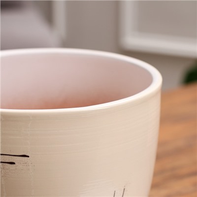 Горшок для цветов «Квартет», 2.5 л, d=19 см, h=18 см, керамический, с поддоном