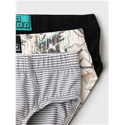 Трусы трикотажные для мальчиков - брифы, 3 шт в комплекте