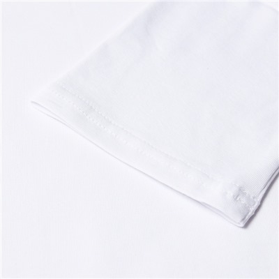 Футболка детская однотонная MINAKU: Basic line, белая, рост 98 см