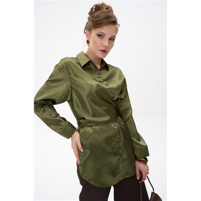 Рубашка Ямина (оливковый/уценка)