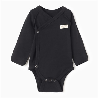 Боди детское MINAKU, рост 86-92 см, чёрное