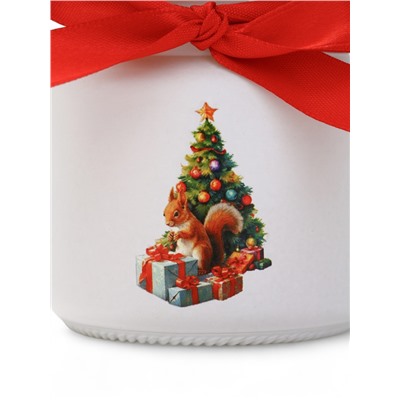 Свеча ароматическая в стакане «Новогоднего уюта и тепла», аромат мандарин