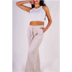 Трикотажные брюки со стрелкой, на резинке