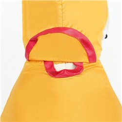 Комбинезон для собак, демисезонный, размер XS (ДС 17-19, Ог 27-29, ОШ 19-21 см), жёлтый