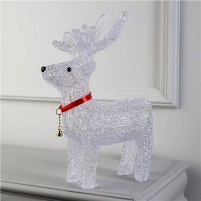 Светодиодная фигура «Оленёнок» 28×36×10 см, акрил, 10 LED, батарейки ААх2 (не в комплекте), свечение мульти (RGB)