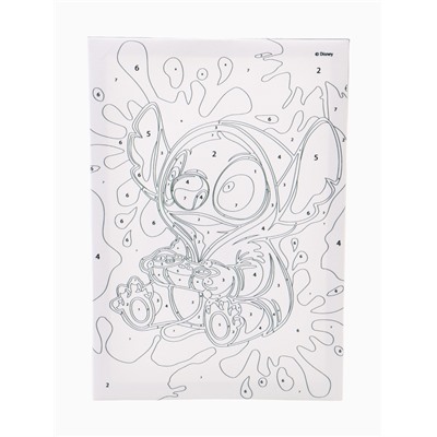 Картина по номерам на холсте с подрамником «Синий монстрик» 15×21 см