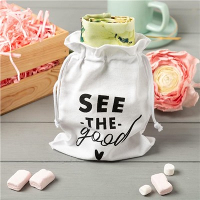 Набор подарочный «Этель» Hello spring: полотенце, лопатка, текстильный мешочек