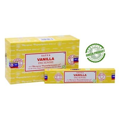 SATYA Бангалор Ароматические палочки Vanila (15г.*12уп)