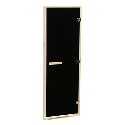 Дверь для бани и сауны «Блэк», 190×70 см, стеклянная