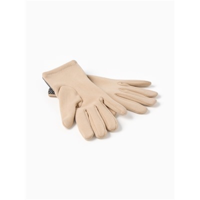 Перчатки женские, безразмерные, без утеплителя, бежевые