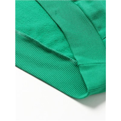 Костюм с начёсом женский (толстовка, брюки) Tusi, размер 44, зелёный