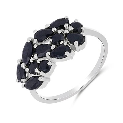 Кольцо, сапфир корунд, Жаден