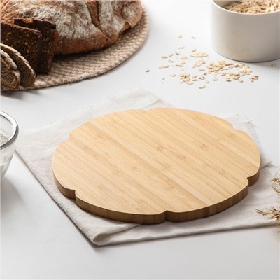 Менажница Доляна «Соты», 25×25×1.3 см бамбук