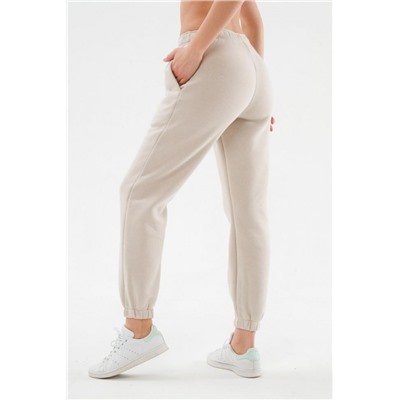 Брюки 89603 с начесом теплые костюмные (Бежевый)