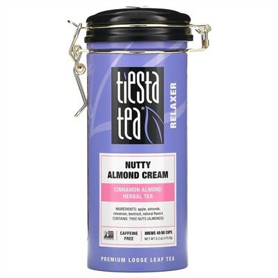 Tiesta Tea Company, Premium Loose Leaf Tea, Nutty Almond Cream,  Caffeine Free,  6.2 oz (175.8 g)