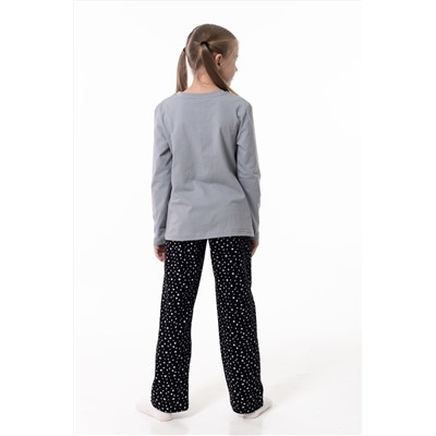 Пижама футболка с длинным рукавом и брюки М225116Псч